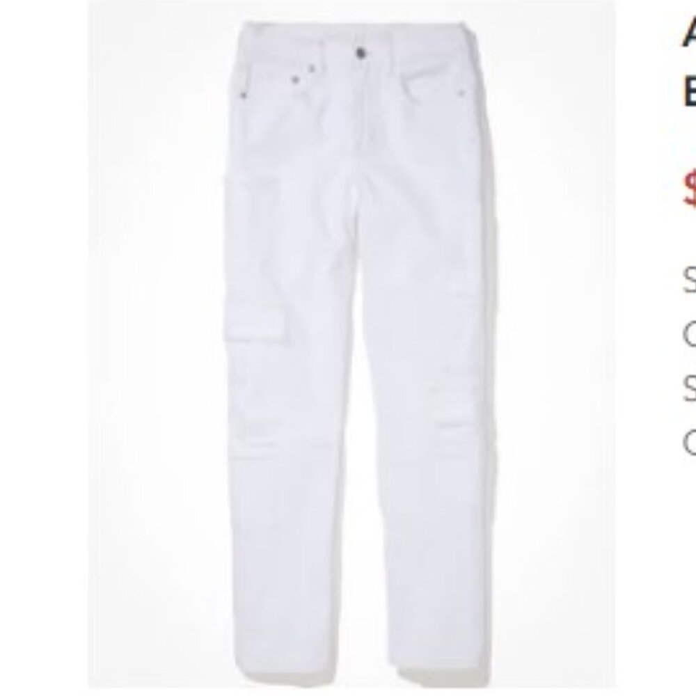 American Eagle Stretch Baggy Straight Cargo Jean